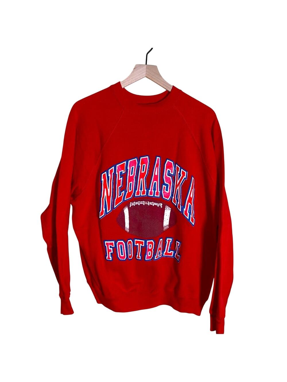 VINTAGE NEBRASKA 90s graphic collegiate football crewneck XL